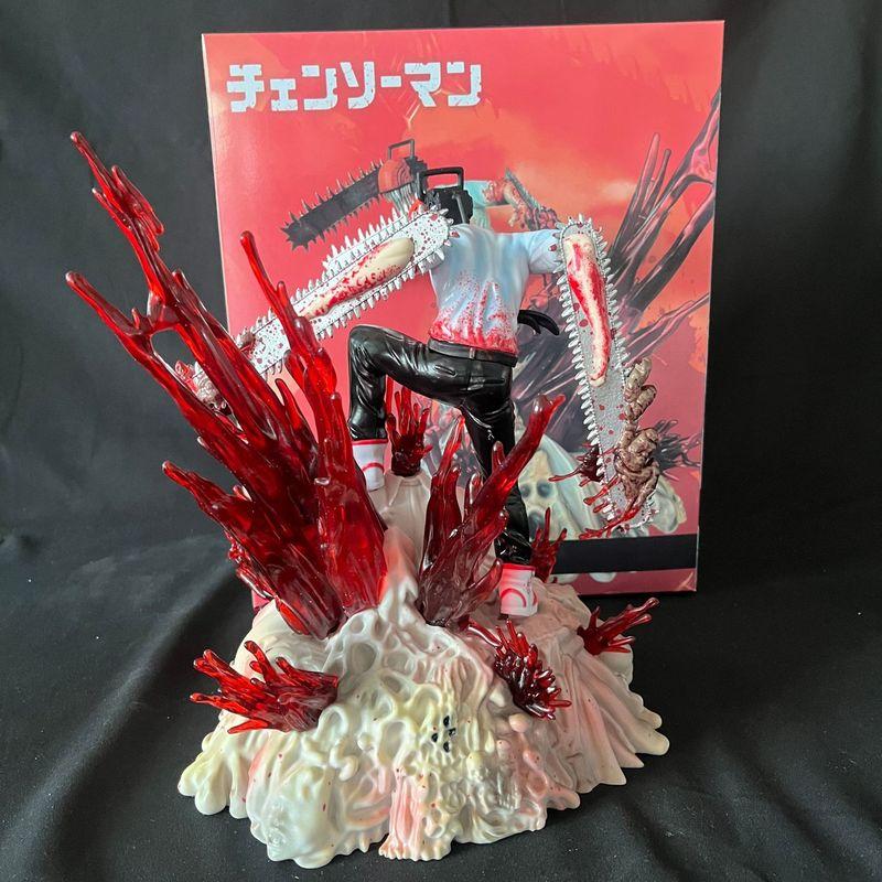 New In Stock 26cm Electric Saw Manual Chain Saw Manual Box Anime Animation Model Manual Play Desktop Decoration Assembly Gift