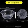 Clear Disposable Round Plastic Food Container with Lid