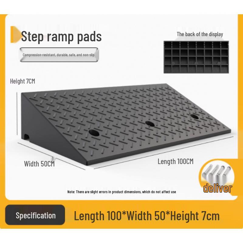 Rubber Curb & Threshold Ramp Mat for Home and Car 