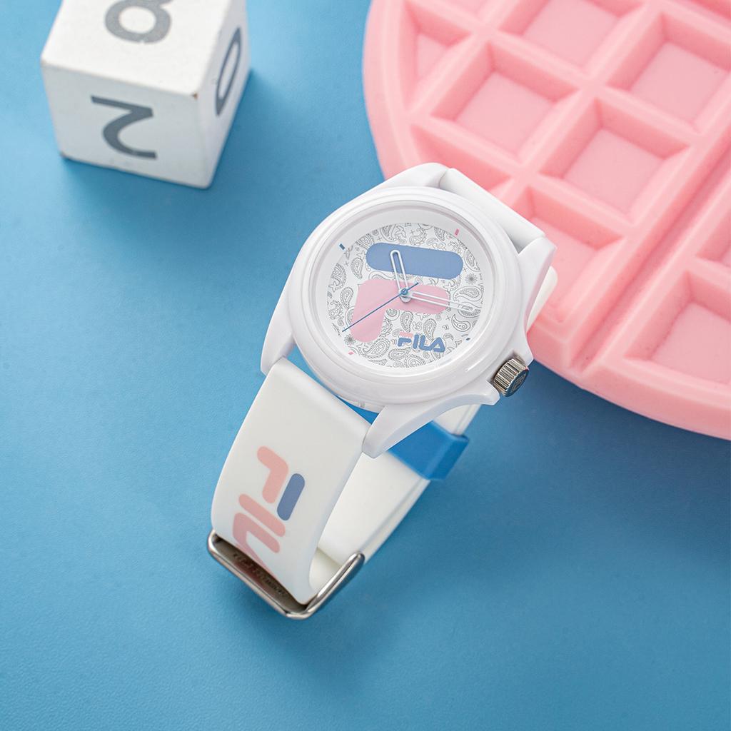 FILA 6113 Series Quartz Watch Silicone Strap White Dial 30M Water Resistant Sport Trend Couple Watch Women watches FLM38-6113-025