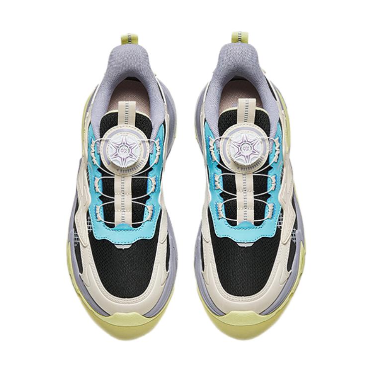 Anta Comfortable Non-Slip Durable Kids Casual Shoes Kids Sneakers Black White Blue A22438811-2