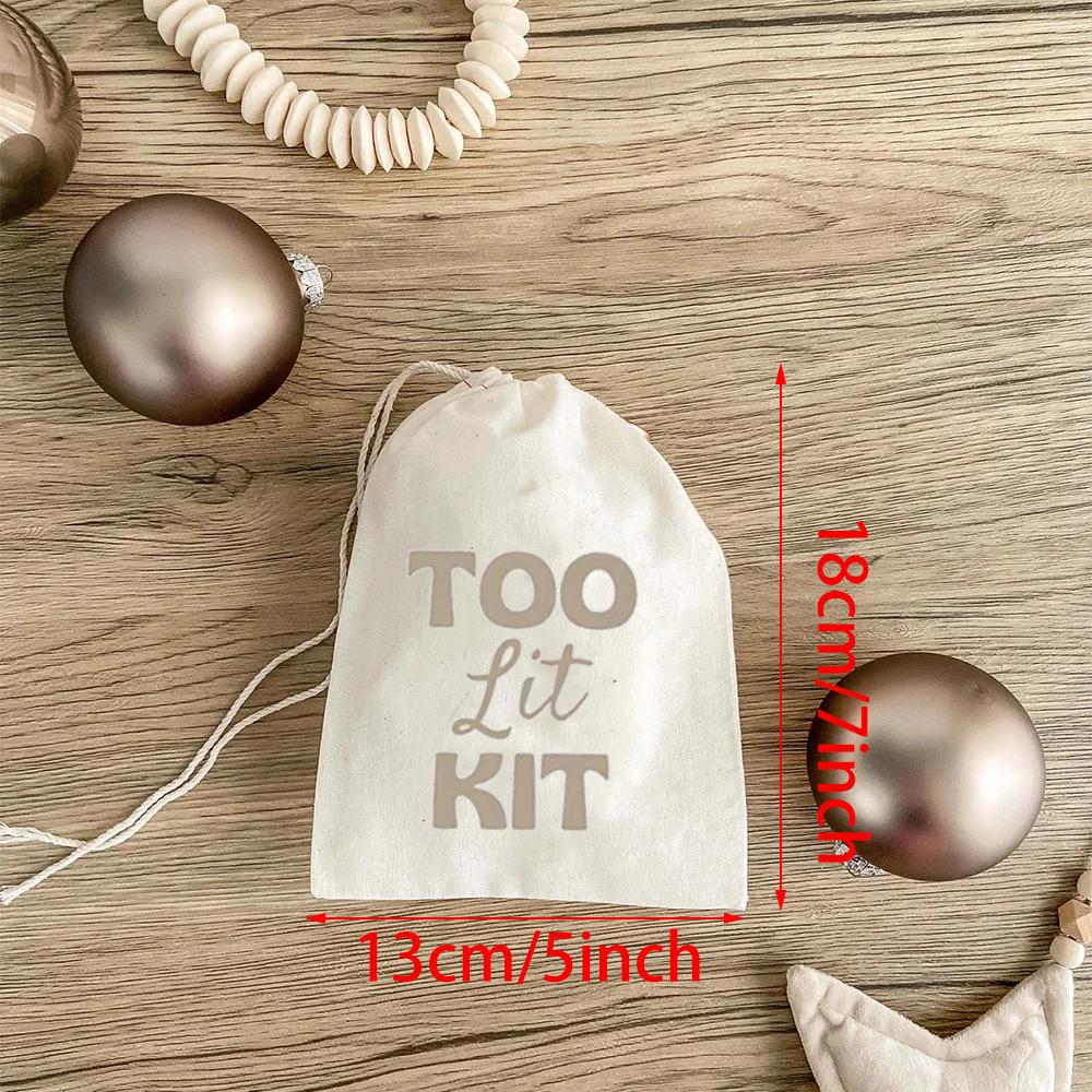 Custom 10Pcs Too Lit Kit Bachelorette Party Favor Hangover Kit Recovery Kit Wedding Souvenirs Gift Bag Bridal Shower Bride To Be