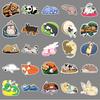 50 Sleeping Animals Doodle Stickers Personality Cartoon Cute Panda Decorative Water Cup Suitcase Stickers