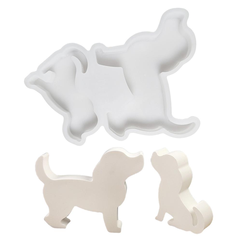 Easy To Use Silicone Mould Hand-Making Dog Moulds Statuettes Moulds Crafting Moulds Decorative Molds for Crafting