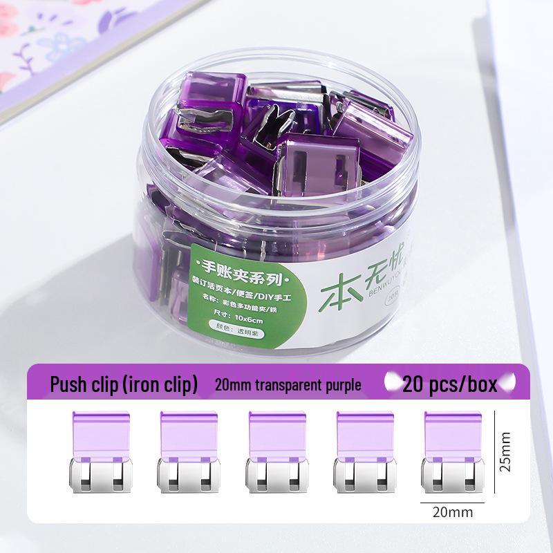 Creative Smooth Metal Book Binding Corner Clip Organizer