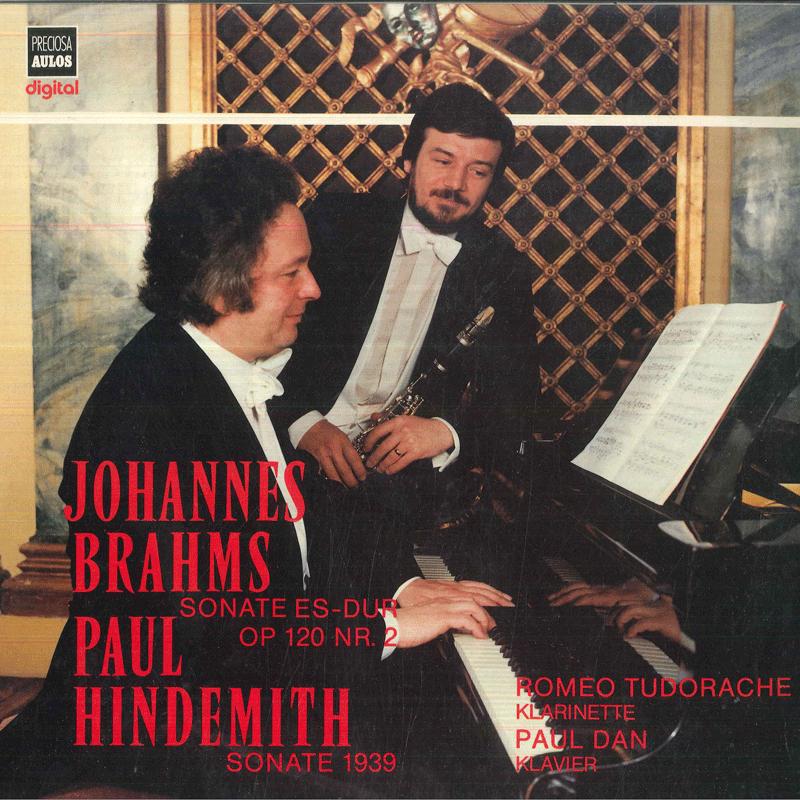 

LP Record ROMEO TUDORACHE PAUL DAN Klarinettensonaten Brahms Hindemit PRE68505AUL PRECIOSA AULOS 198 Germany Classical Used