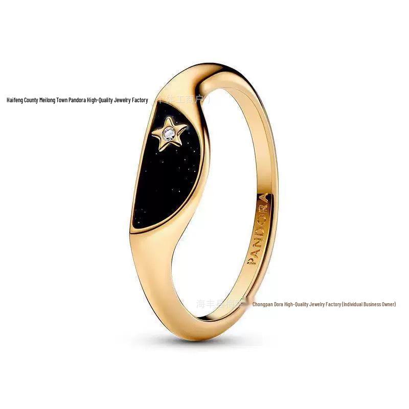 Inele pentru Cuplu Pandora Coroană de Aur Inimă Argint Sterling S925 Cadou de Crăciun