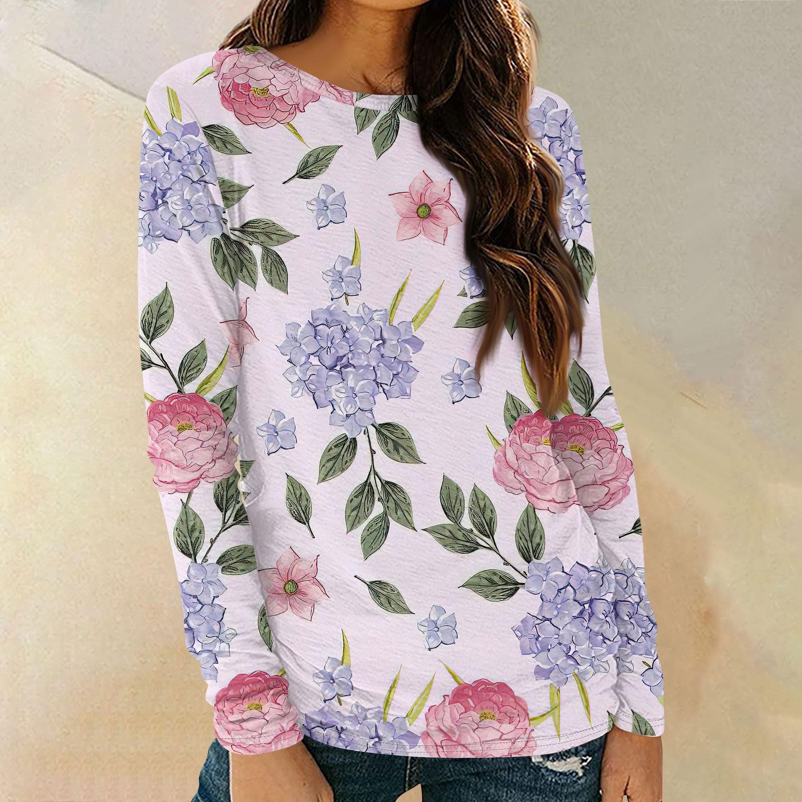 

Женские рубашки с длинным рукавом и круглым вырезом, базовая футболка, повседневный топ, осенняя модная туника, облегающие футболки S фиолетовый