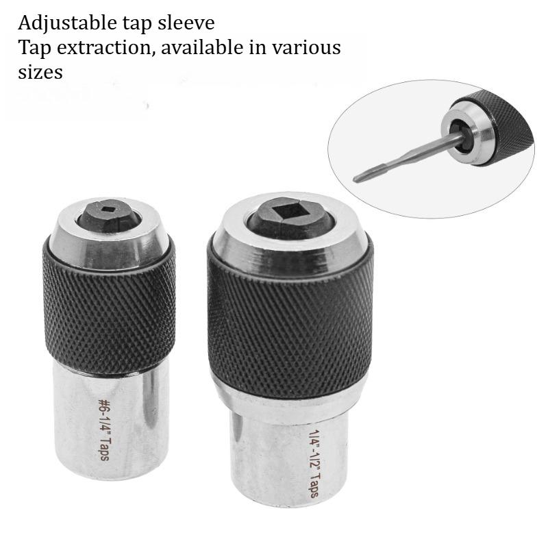 Zestaw nasadek do klucza dynamometrycznego do gwintowania z adapterem nasadki 3/8 cala Nasadka wyciągająca z regulowaną szczęką Narzędzie wyciągające do śrub M3-M12