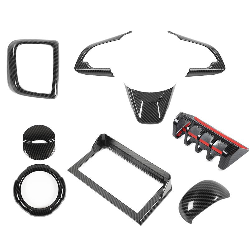 

Декорация центральной консоли автомобиля, накладки на руль и рычаг переключения передач для Suzuki Jimny 2019 и новее, ABS, аксессуары для интерьера