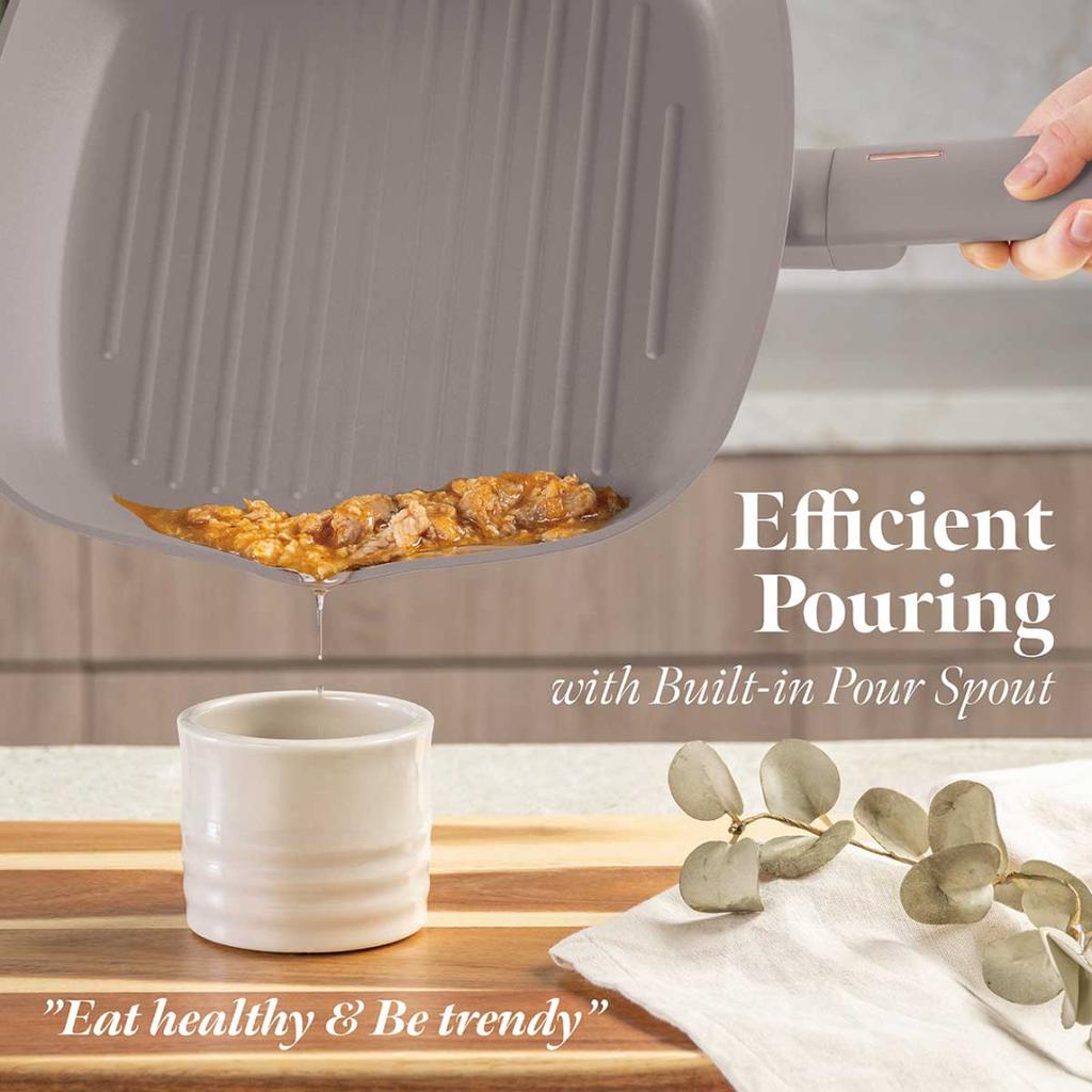 TITANIUM GRILL PAN 28cm BERLINGER HAUS BH-8096 TAUPE