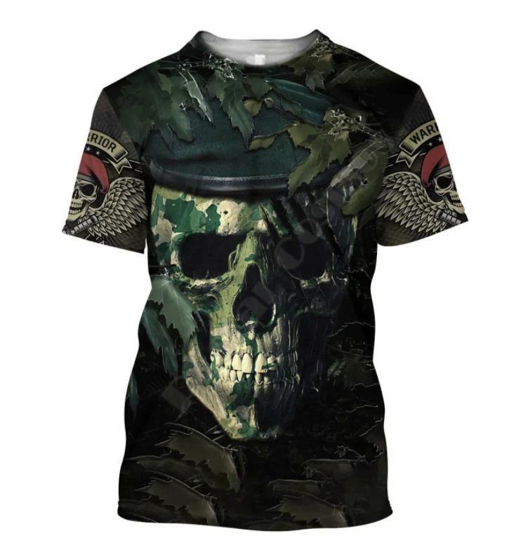 

Skull Skull 3D Streetwear T-Shirt Tee Costumes Polyester L