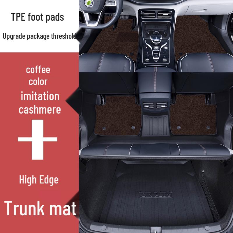 Non-Slip, Waterproof TPE Floor Mats & Door Sill Set for BYD Tang/DMi/EV/LDM-P