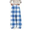 Women's Casual And Fashionable Printed Elastic Waist Loose Wide Leg Pants