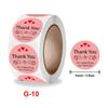 About 500pcs Thank You Stickers Autumn Floral Seal Labels Round Label for Package Personalized Decoration Stationery Sticker