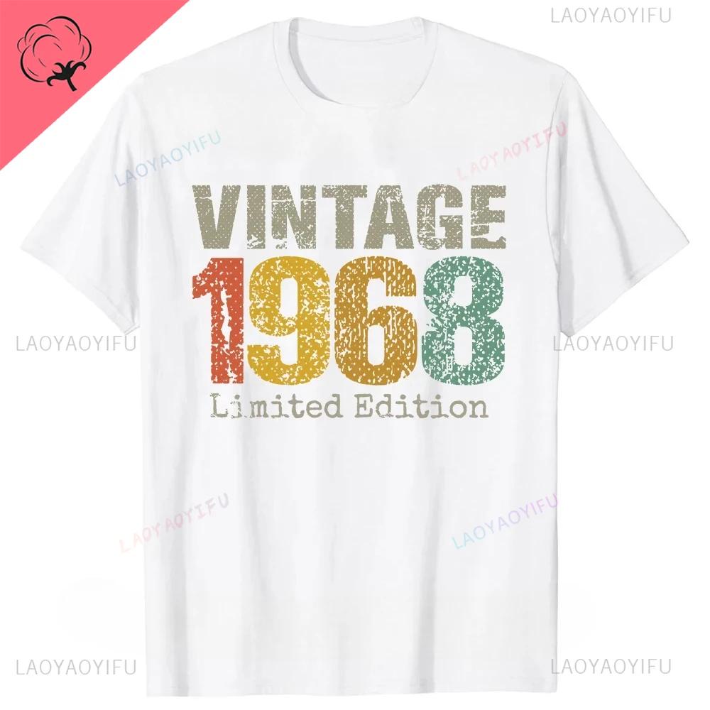 Made in 1968 Classic Limited Edition Birthday Cassette T-shirt Men's Women's Harajuku Street Vintage Street Cotton Tee Tops