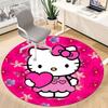 Hello Kitty Flowers Office Round Area Rug,  Under Office Chairs Bedroom Living Room Home Decor a0908152