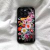 Vintage Floral Oil Painting Case for HONOR 400 Smart 5G Acrylic TPU Bumper Retro Flower Shockproof Protective Cover