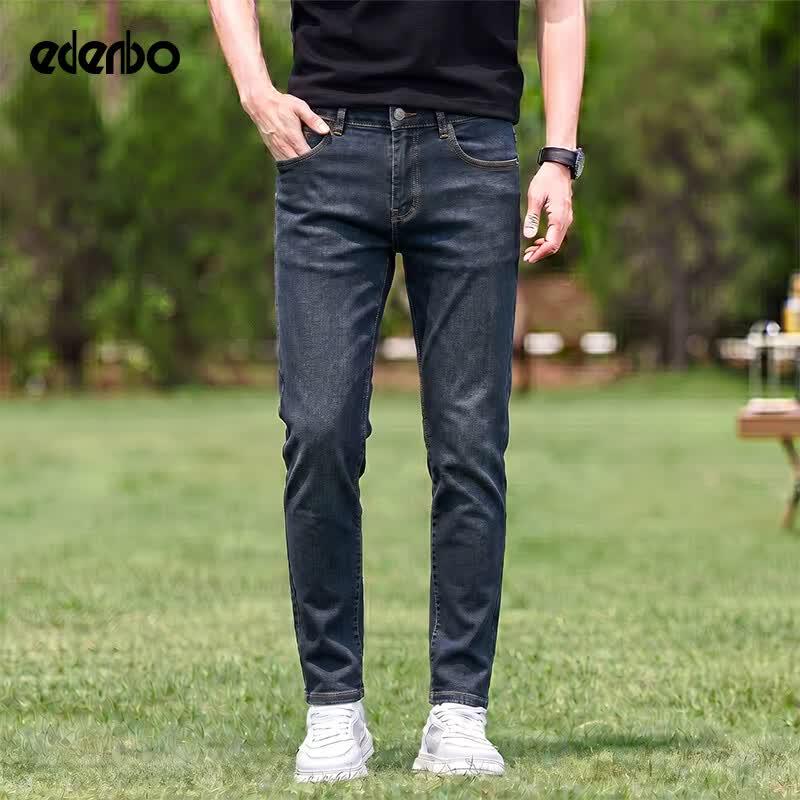 Edenbo Men s Straight-Leg Washed Denim Jeans 31