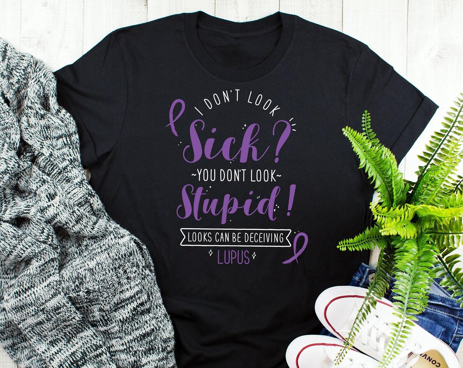 Lupus Shirt, , , Funny Invisible Chronic Illness T-shirt Gift, Lupus Ribbon, Lupus Awareness, Spoonie Tee, Spoon Theory, Autoimmune 100