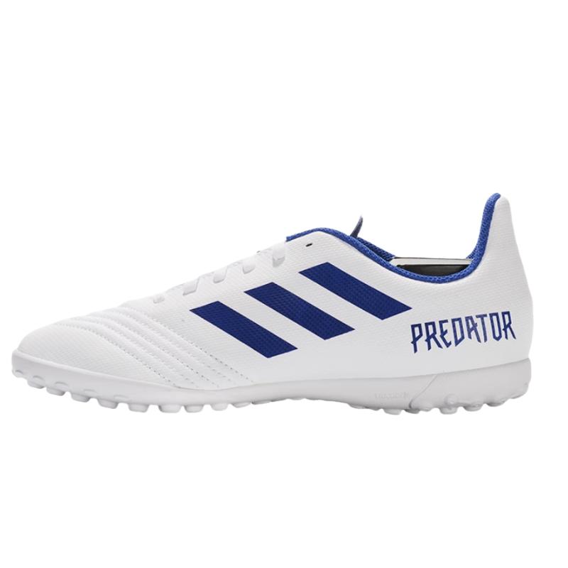 

New Adidas Predator 18.4 Slip Resistant Low top Kids Soccer Shoes White Blue Kids CM8558 28