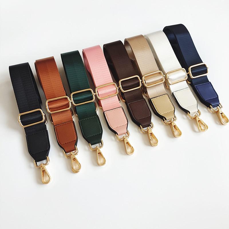 New Nylon Color Braided Adjustable Long Strap Women's Bag Replacement Strap One Shoulder Oblique Span Bag Strap Accessories