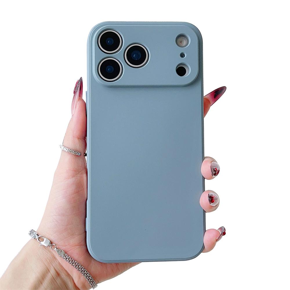  For iPhone 17 16 15 14 13 11 12 Pro Max Mini Air Ultrathin Non-Slip Cover Green Case Camera Protector Lens Simple Phone Case