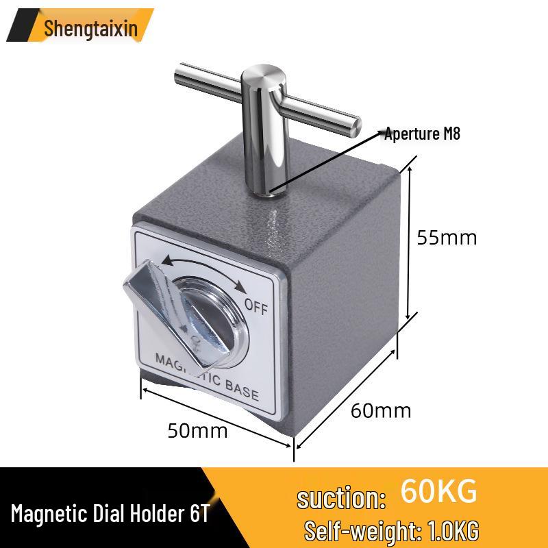 Shengtai Xin Adjustable Magnetic Dial Indicator Stand with V-shaped Magnetic Base for Wire EDM