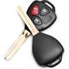 Keyless Entry Remote Replacement Key Fob Fit For Toyota Rav4 2006-2010/Scion XB 2008-2013 Vehicles That Use HYQ12BBY With 4D67 Chip (2 Pack)