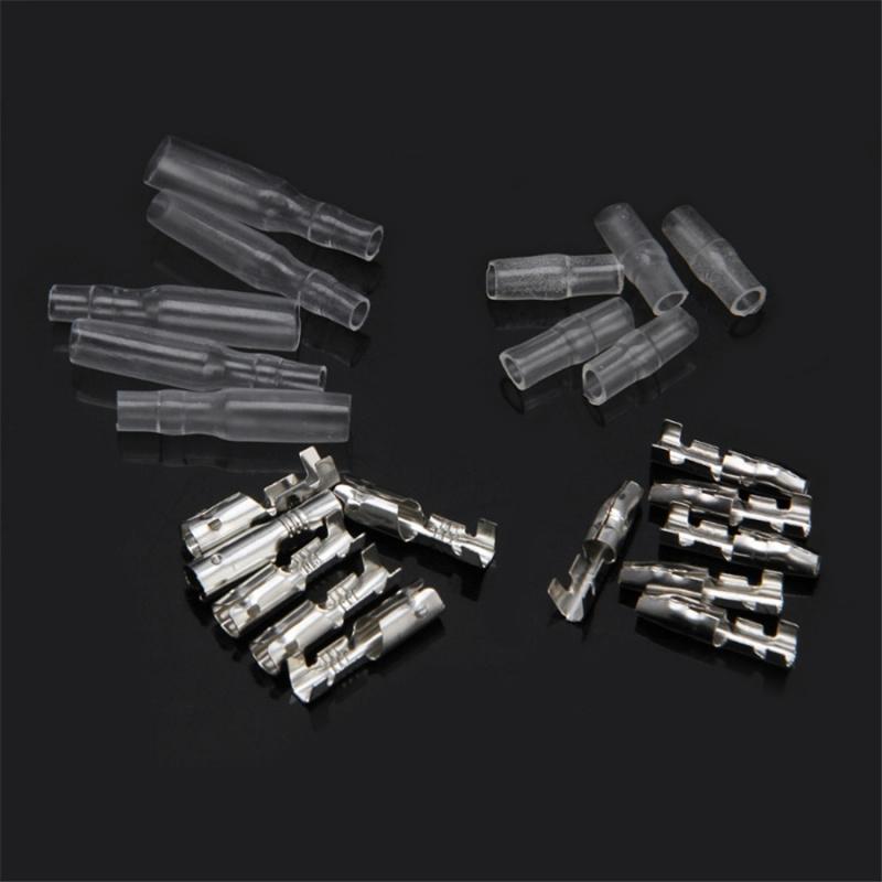 150Pcs 10 Kind Female Male Car Spade Connector Copper Splice Crimp Wire Terminal