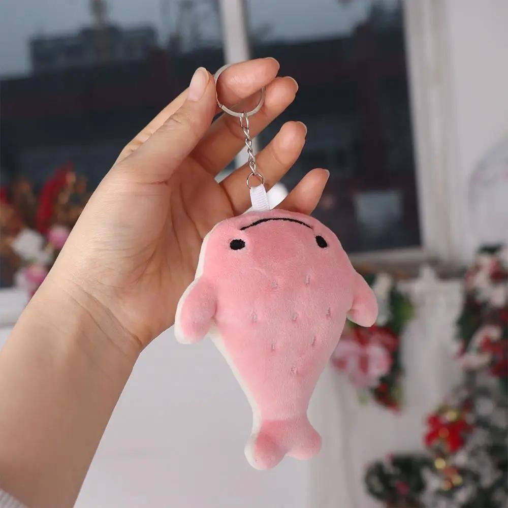 Kawaii Animal Whale Cartoon Whale Keychain Fluffy Animal Whale Cartoon Ins Whale Pendant Friends Birthday Gifts