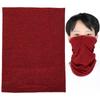 Multi Functional Breathable Face Scarf Elastic Soft Washable Headband Wristband Hairband(Red )