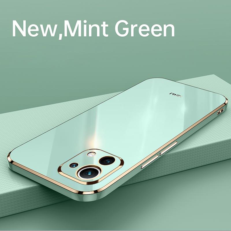 Plating Frame Phone Case On For Xiaomi Mi 11 Lite 5g NE Xiaomi11 4g 11lite 11i Mi11 I Luxury Soft Silicone Back Cover