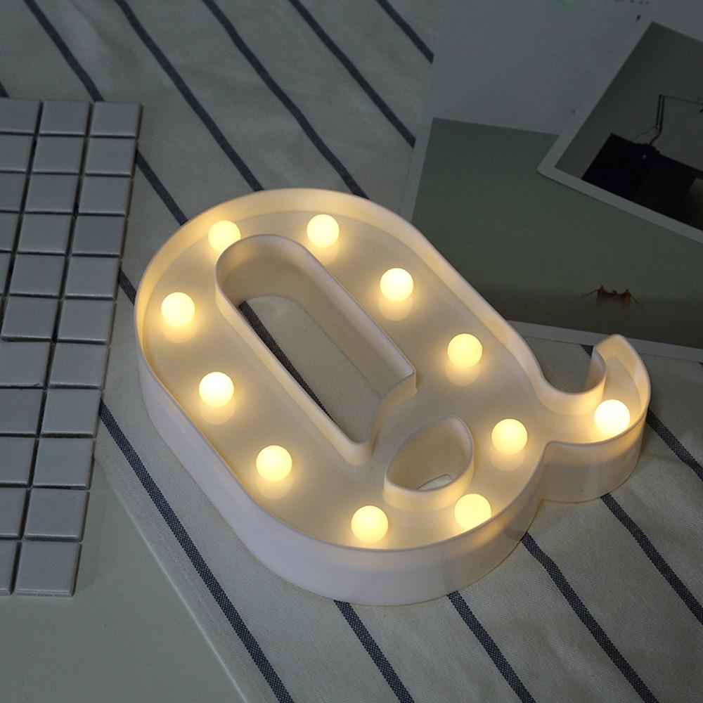 Alphabet LED Letter Lights Light Up Plastic Letters Standing Hanging N-