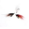 #6 Double Hook Salmon Steelhead Wet Flies, Intruder Style Fox Tail Streamer Fishing Lure, Trout Bass Bait Freshwater & Saltwater