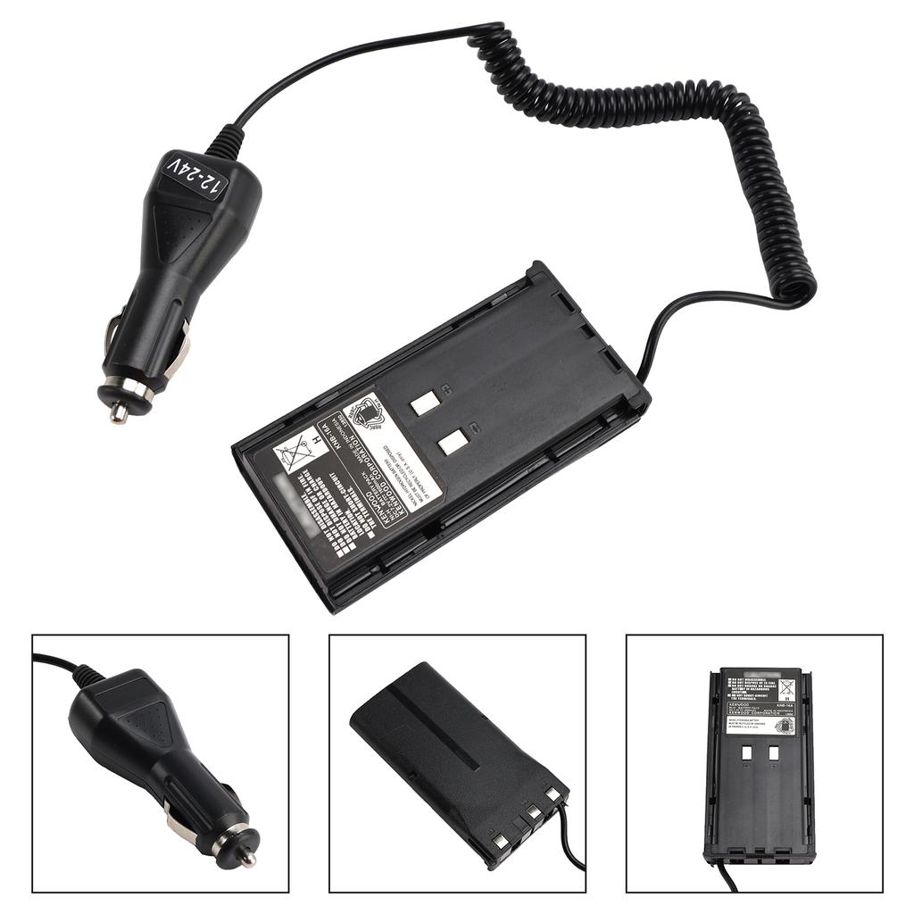 KNB-16A/17A Car Charger 12V/24V Battery Eliminator For TK-480 TK-385 TK-280
