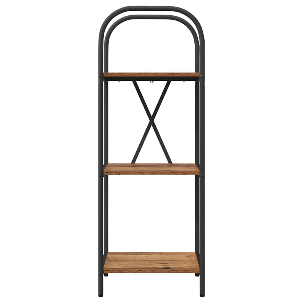 Vintage Wood Bookshelf 40 x 30 x 109 cm Engineered Wood