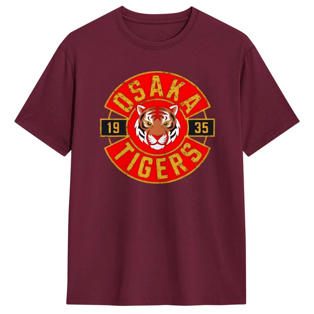 Unisex T Shirt Osaka Tigers 1935 T Shirts Popular Summer Tee Shirt Y2K Retro 100 Cotton Clothes Plus Size 5XL
