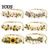 Handmade Accessory DIY Kit Crochet Bracelet Kit, Flower Craft Set with Beads, Yarn And Beads Floral Making for Beginners, Gift Beginners