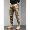 Autumn New Large Pocket Casual Pants Men's Trendy Brand Outdoor Loose Elastic Pants