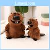 Adorable Beaver Plush Toy Soft Stuffed Animal Doll Cuddle Pillow Gift For Kids