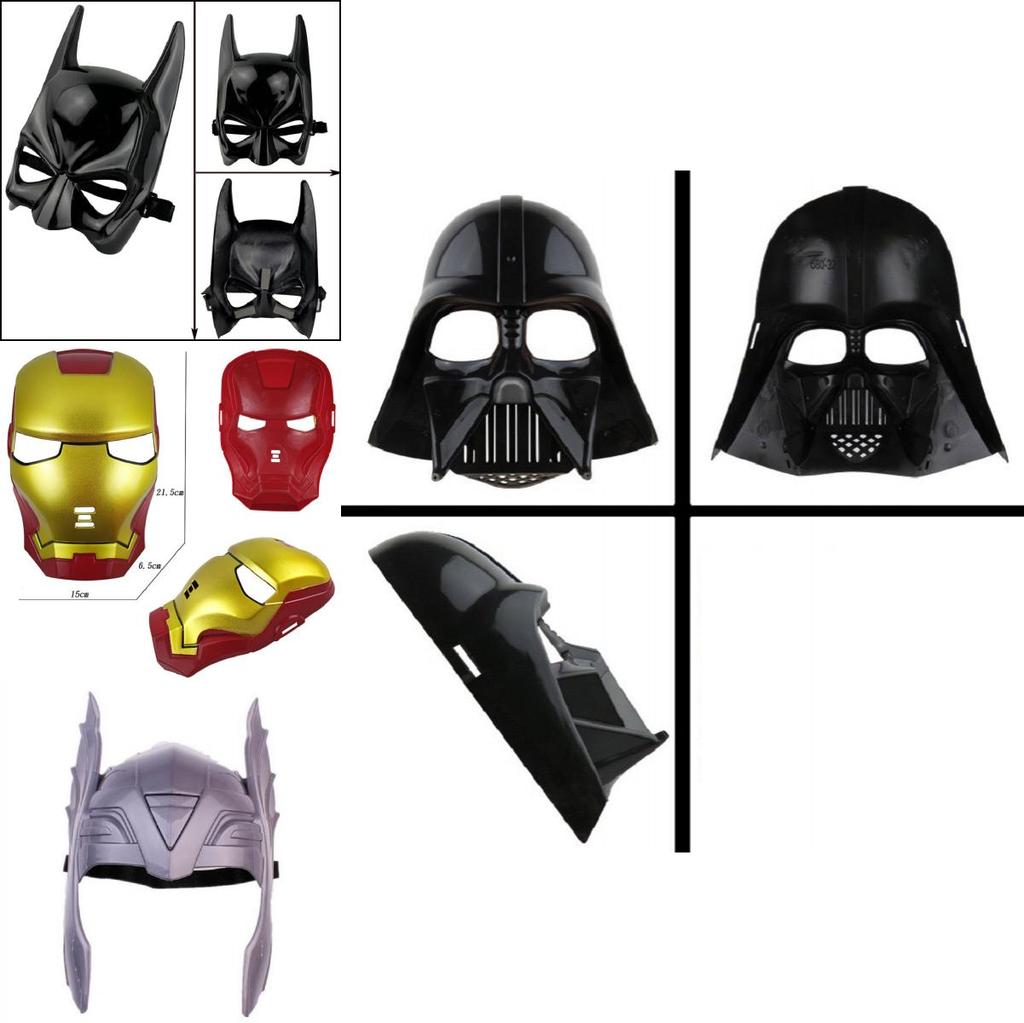 Plastic Thor Helmet Mask For Adult Unisex Halloween Masquerade Parties**