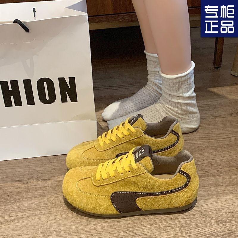 Niche platform German training shoes women's versatile spring 2025 new sports and leisure shoes non-slip running Forrest Gump shoes