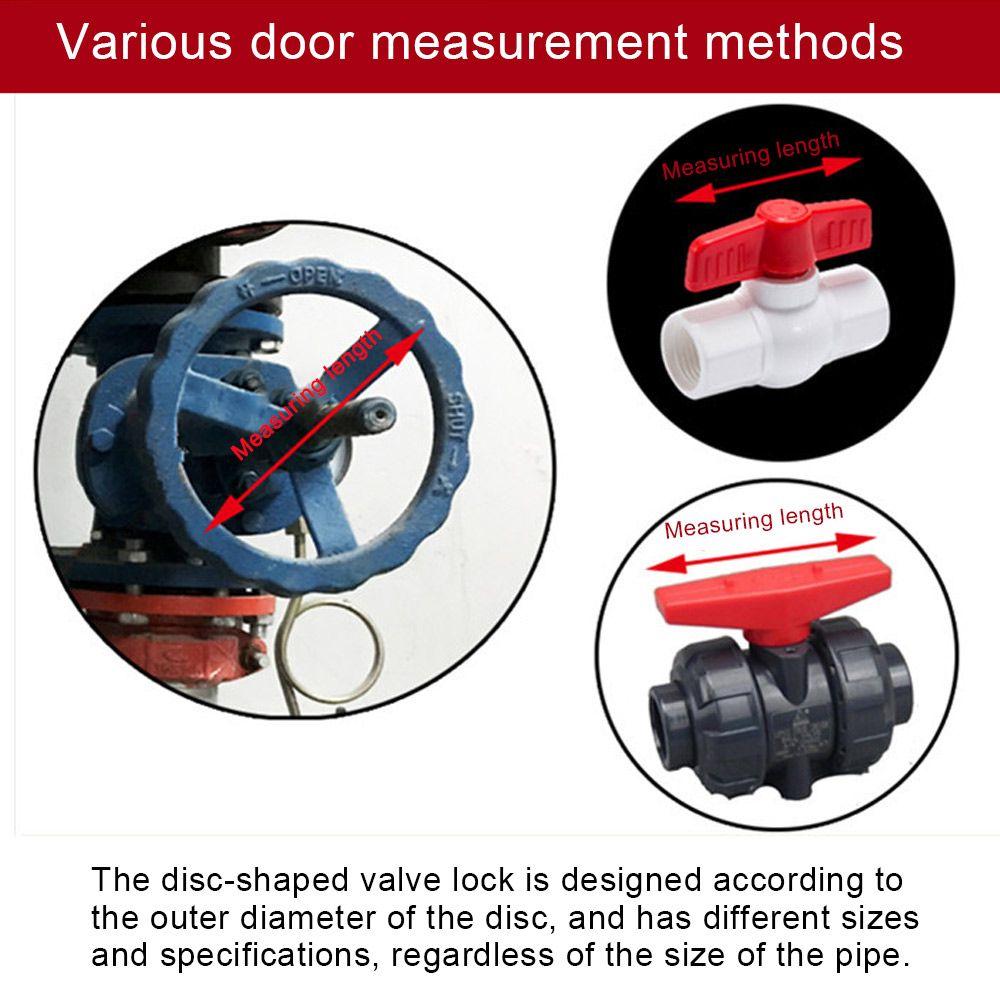 Safety Locks Valve Tank Gas Lockout Bottle Ball Rotating Master Lock Valve Locking Disc 1-2.5 Inch