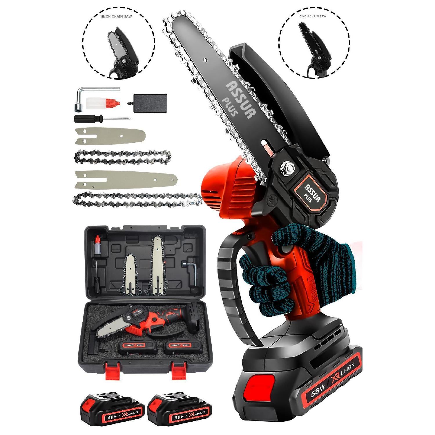 

Germany Double Battery Extra Powerful Rechargeable Branch Pruning Machine Red 58vf