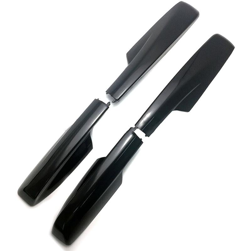 4-teilige Dachgepäckträger-Schienenabdeckungen, Schutzhülle, vorne, hinten, links, rechts, Dachabdeckung für Toyota Highlander XU50 2001–2007, Autozubehör