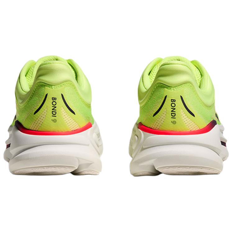 HOKA One One Bondi 9 Abrasion Resistant Breathable Rebound Running Shoes Men's Bright Green 1162011-NYZS