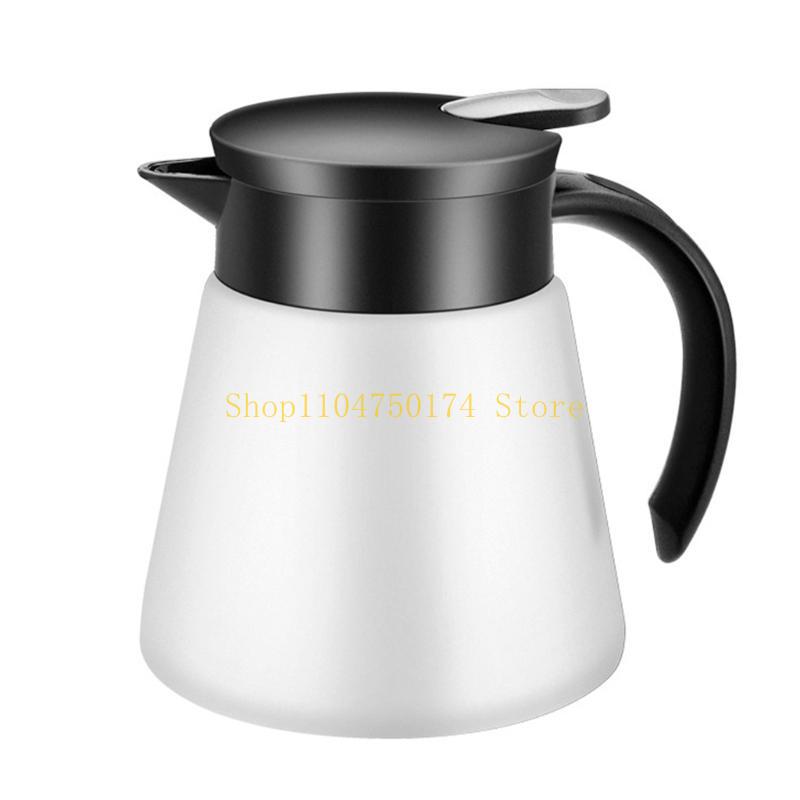 680/880ml Stainless Steel Double Wall Vacuum Flask Insulated Coffee Pots Milk Teas Jug Kettle top sale