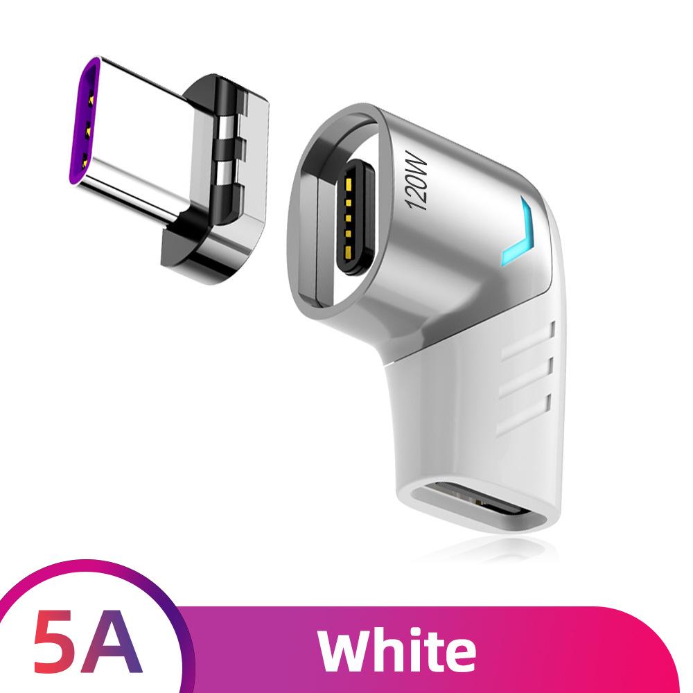 Elough 120W Type-C Male to Female Magnetic Elbow Adapter for Mobile Gaming