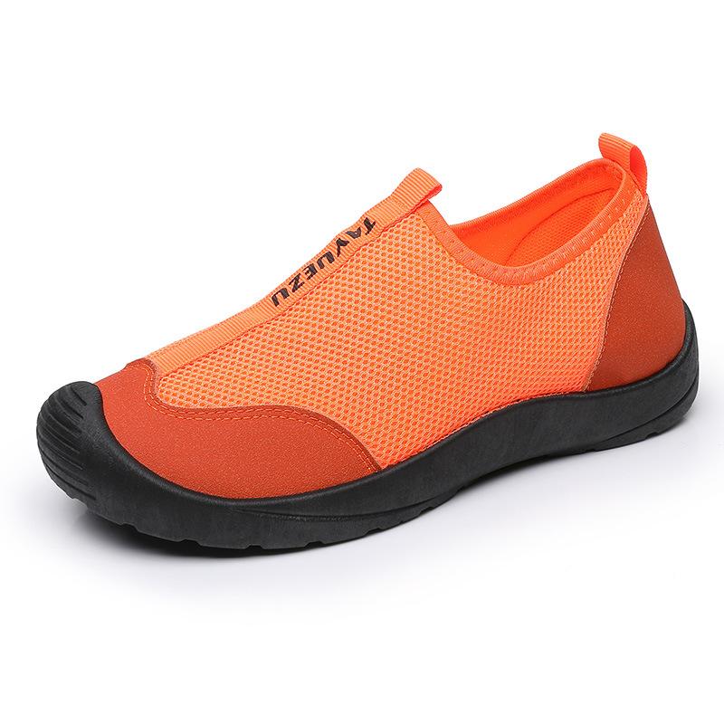 

Shoes Women s New Breathable Mesh Casual Shoes Flying Woven Low-Top Slip-On Casual Sports Women s Shoes 41 оранжевый